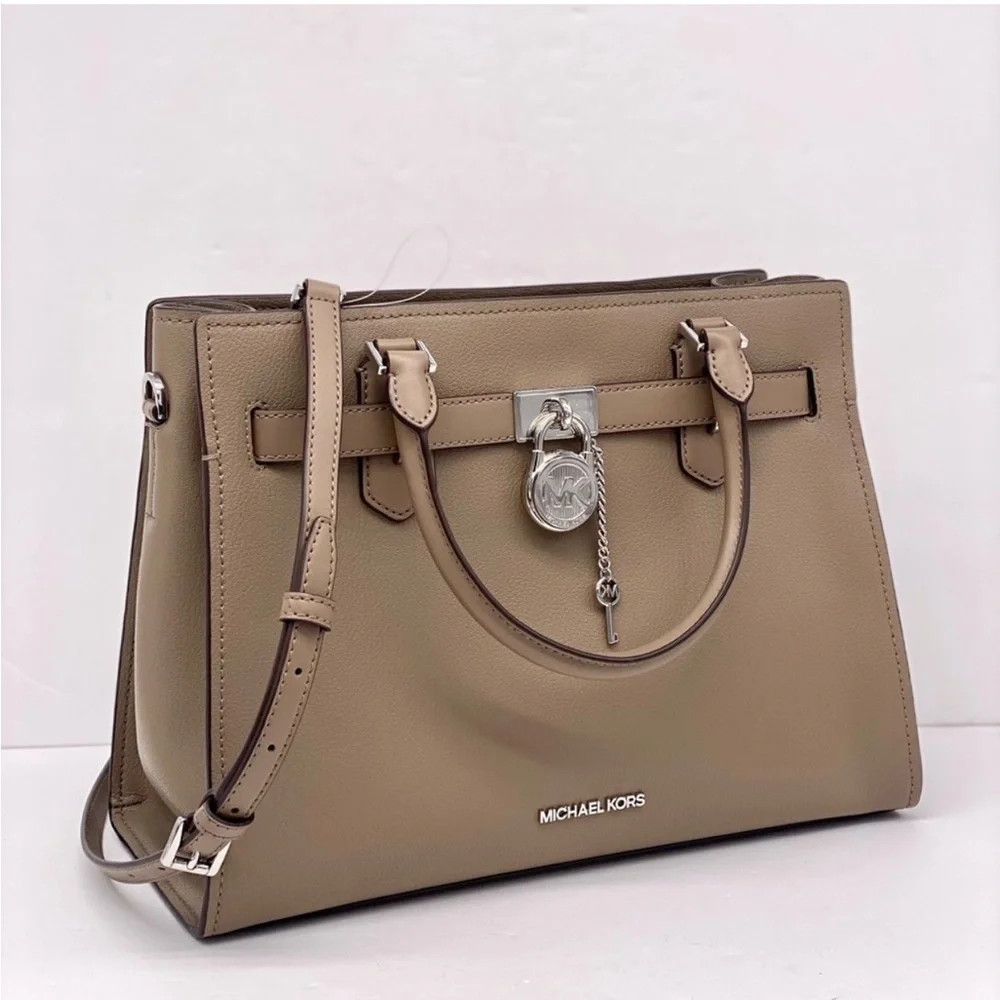 Michael Kors Hamilton Medium Satchel Crossbody Bag Dusk Color